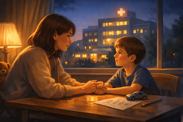 Jak rozmawiać z dzieckiem o chorobie rodzica? (Moje doświadczenia z 7-latkiem)